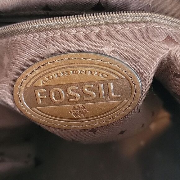 Fossil Explorer crossbody vintage in tan leather - Picture 10 of 13
